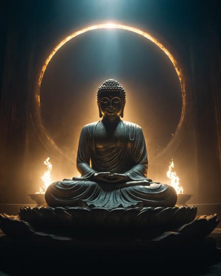 China Style Buddha Statue LoRA