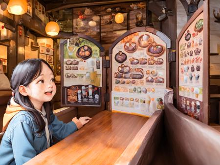 Bikkuri Donkey Wooden Menu Board Lora SDXL