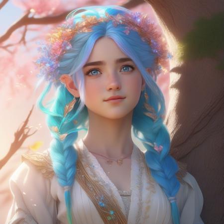 Rainbow haired girl
