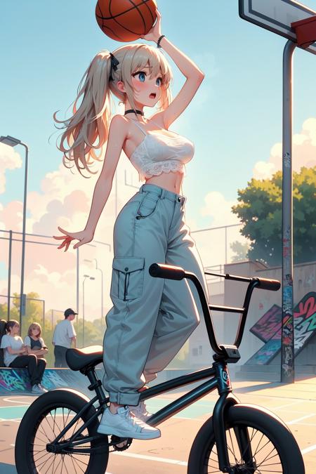 girl like basketball bmxbike