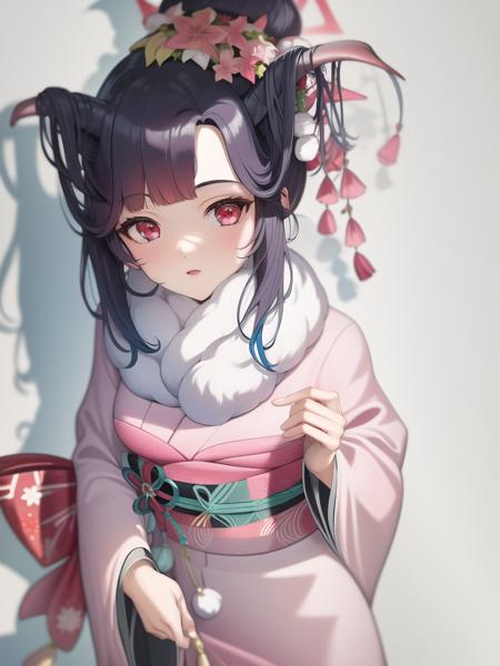bluearchive fuuka apron and kimono