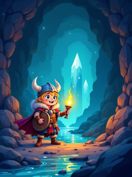 Cute stylized illustration