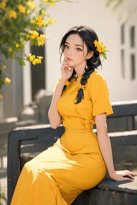 Myanmar Thingyan Costume
