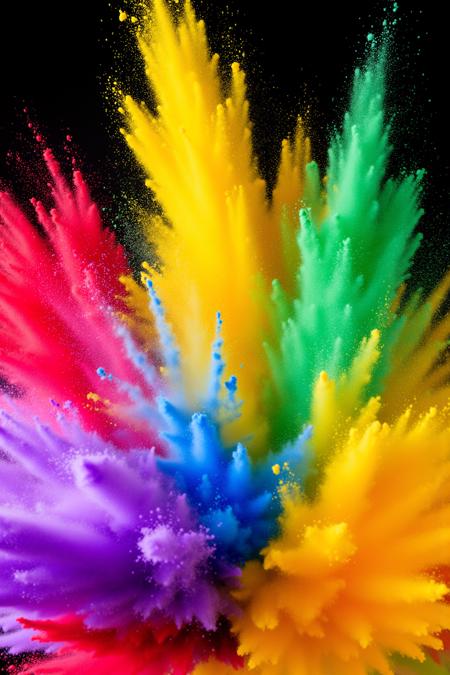 Colorful Powder Explosion Effect | Aesthetic Visual | Explosive Aesthetics