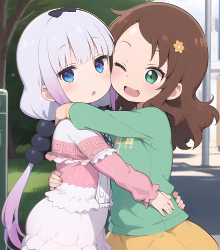 Kanna and Saikawa (Maid Dragon) Character LoRA版本v2.0 (ID: 168601)
