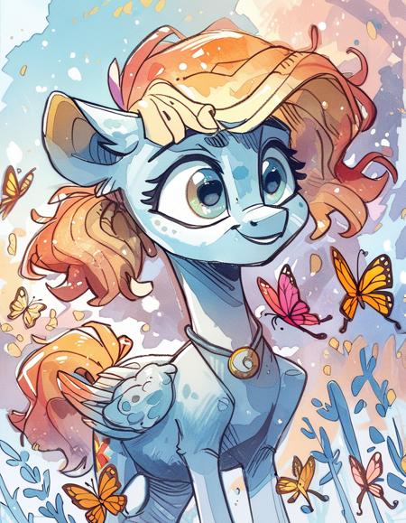 Watercolor Sketch Style [XL+Pony]版本Pony v1.0 (ID: 717948)