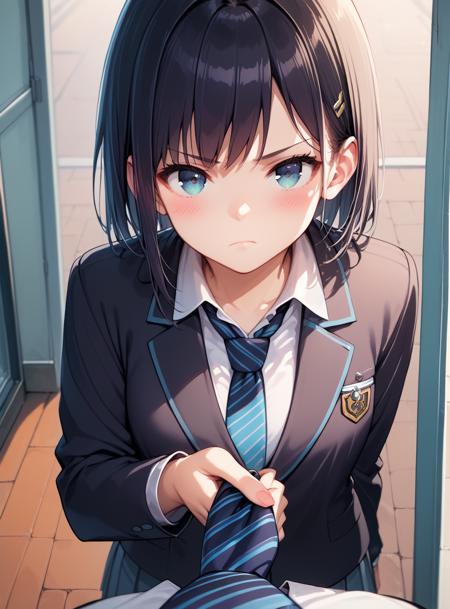 Necktie grab | LoRA版本v1.0_XL_pov (ID: 581819)
