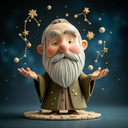 【3D chibi toy】Air dry clay style - FLUX