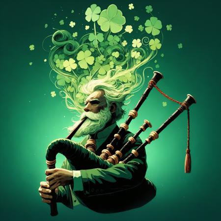 Saint Patrick - Ghibli style