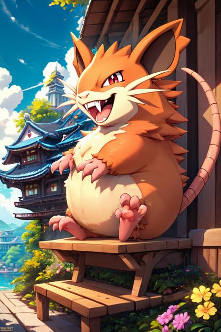 Raticate: Hyper Fang Pokémon | ラッタ (Pokedex #0020) [Pony]
