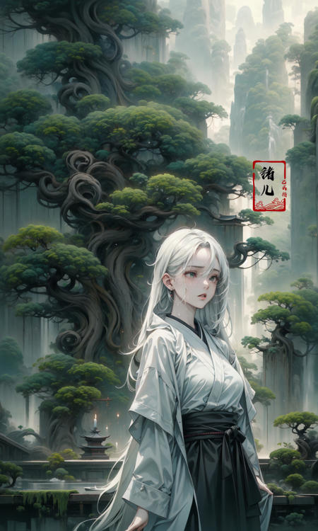 绪儿-【古风松】【 Gufeng pine 】 theme scenery
