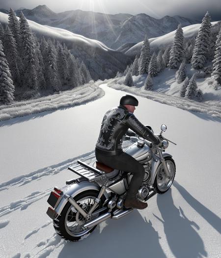 Third biker 360 degrees