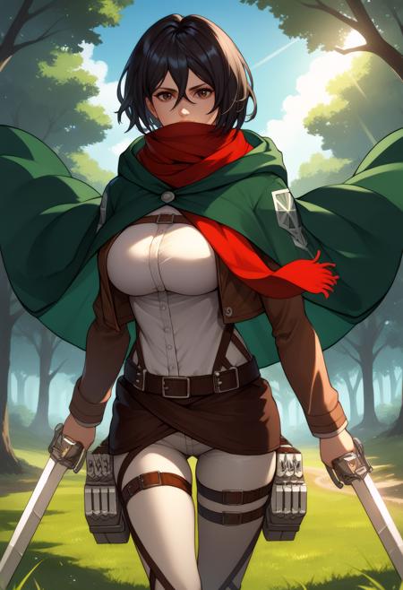 Mikasa Akermann (Pre- and Post-Timeskip) (Attack on Titan)