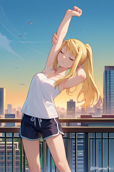 Winry Rockbell/ウィンリィ・ロックベル (Fullmetal Alchemist) SDXL LoRA | 3 Outfits [Pony Diffusion]