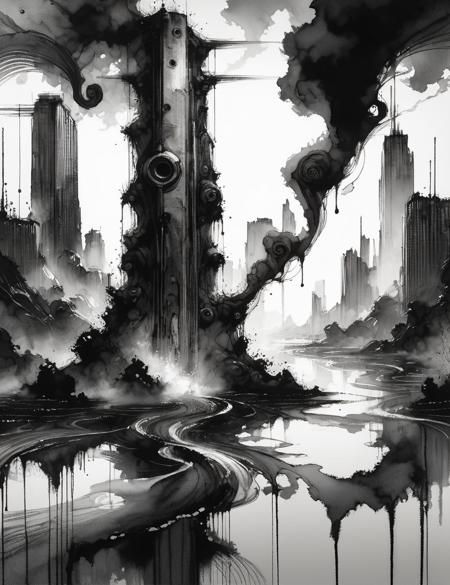 DonM - Washed-out Ink [SD1.5,SDXL,Pony]