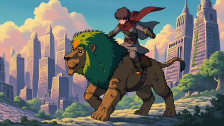 'Nausicaä (Ghibli)' - [STYLE] [LORA] [FLUX] - spectrum_0009 by 'AI_Characters'
