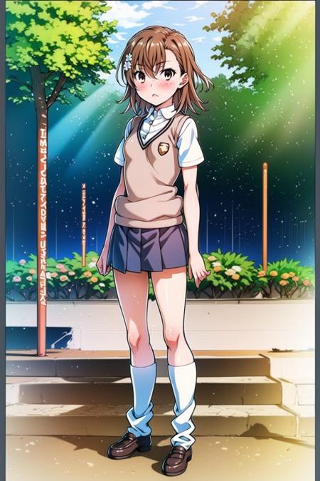 misaka mikoto (head only)