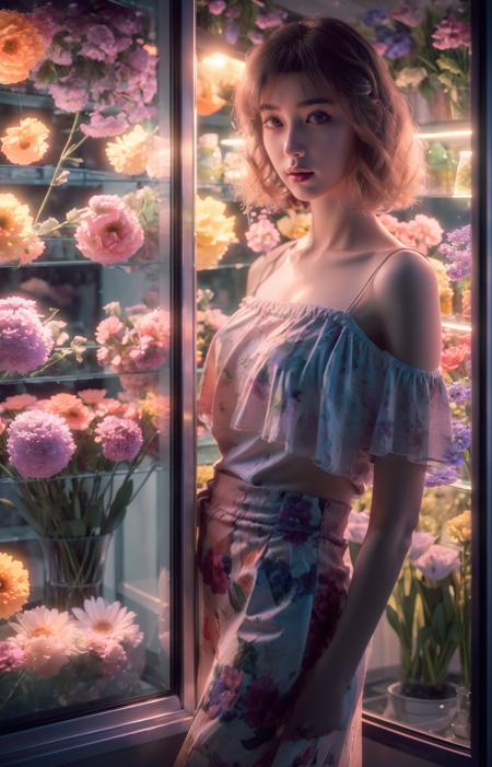 Florist at night