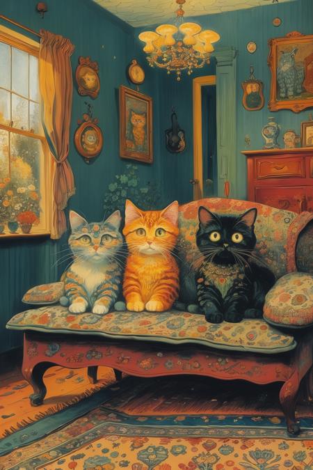 style of Louis Wain 120