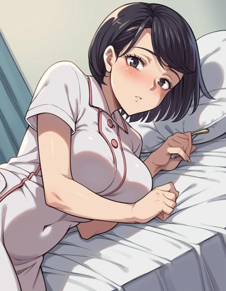 Yoko - [Papuka (Shibire Hitsuji)] Tonari no Bed de Netorareru Kangoshi Jukubo ([Papuka (シビレヒツジ)] 隣のベッドで寝取られる看護師熟母) - COMMISSION
