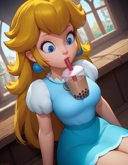 Princess Peach (ピーチ姫) - Super Mario Bros - COMMISSION