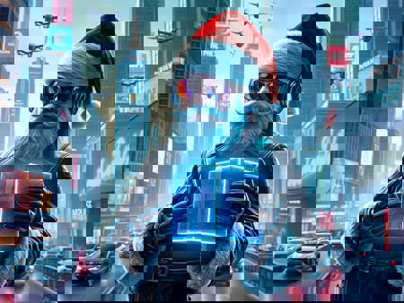 Cyberpunk Santa Claus