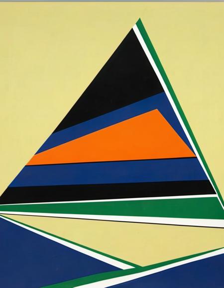 Abstract Lines Painting - Rita Letendre Style - SDXL 1.0