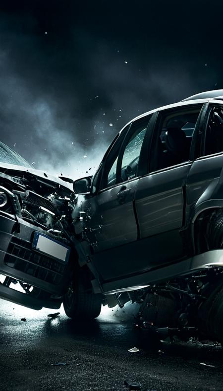 Car crash SDXL