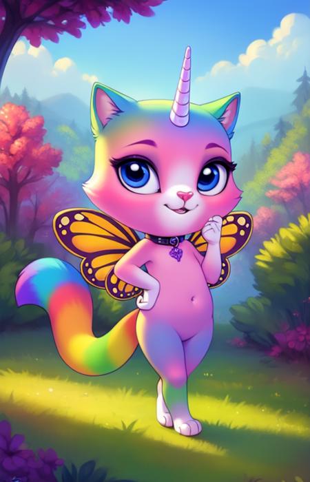 Felicity Cat - (Rainbow Butterfly Unicorn Kitty)版本(network type lierla) (network type lierla)