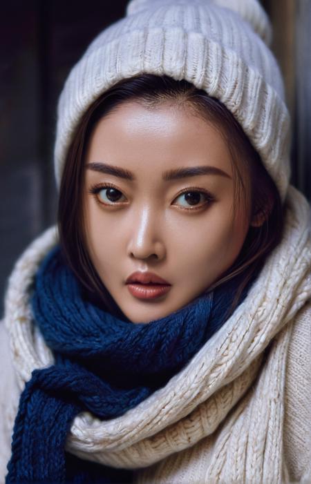 白狐脸儿张小姐 for SDXL #zhangtianai