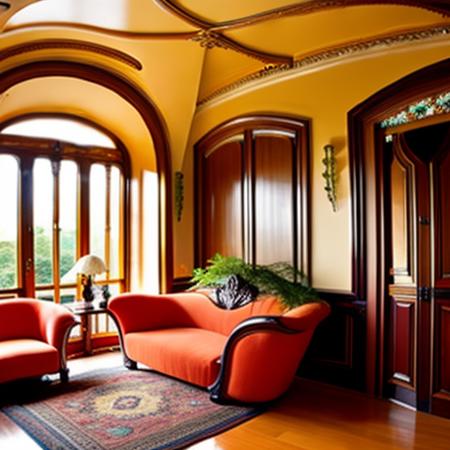 SD1.5_Art nouveau style interior design_SD1.5