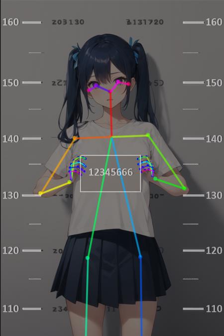 [OpenPose + Lineart] Mugshot版本Mugshot v1.0 (ID: 165363)