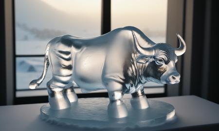 XL Realistic ice carving art style