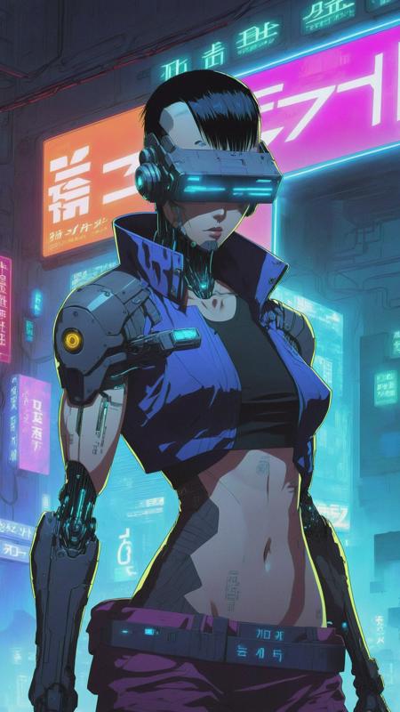 Cyberpunk Anime Style