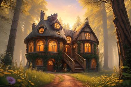 Better Hobbit House - fantasy cottage in the style of Lord of The Rings