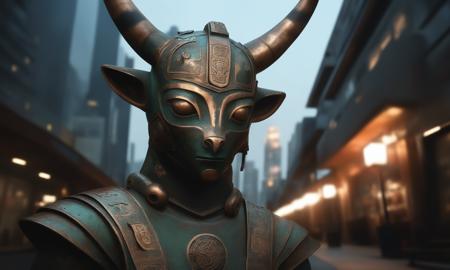 XL Realistic bronze art style
