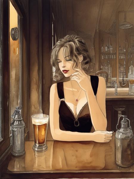Style of Jean-Pierre Gibrat XL