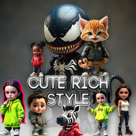 Cute Rich Style for FLUX版本v1.0 (ID: 1231671)