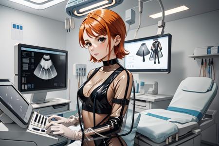 Doctor Latex Ultrasound Exam