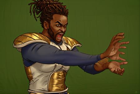 vageta saiyan armor