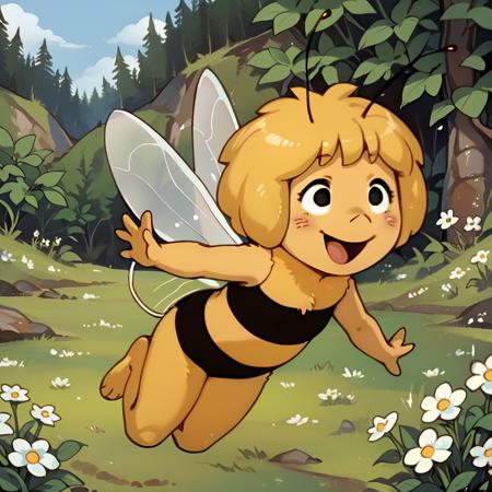 Maya マーヤ // Illustrious/Pony Character LoRA // Maya the Bee みつばちマーヤの冒険 (Mitsubachi Maaya no Bouken)