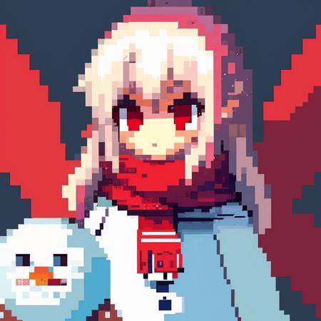 Pixel Snowman Suit (Dungeon Fighter Online) DNF大头像素雪人套装表情包
