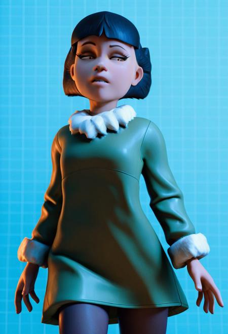 Olivia Man (from Team Fortress 2) 3D Illustrious