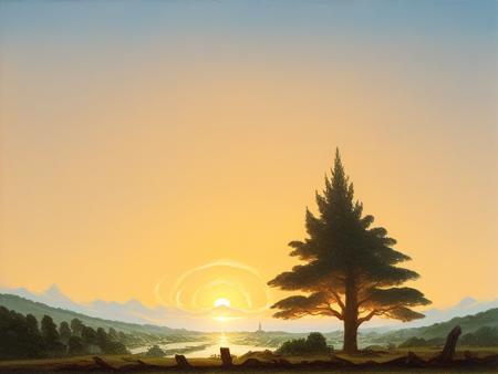 Vixon's Classic Art Styles - calavera paintings版本Caspar David Friedrich (ID: 675283)