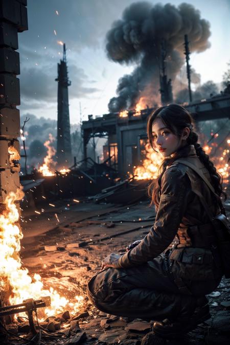 Flame scene