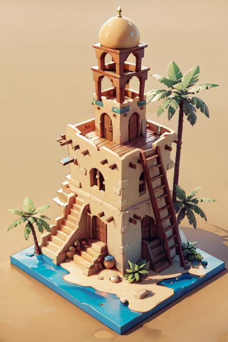 Desert Buildings (Isometric) [SDXL & SD1.5]