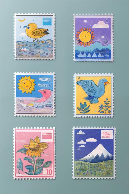 style of stamps 385