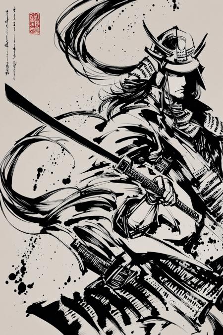 [XL] Okazu/[墨絵師] 御歌頭/[墨绘师] 御歌头  浓重水墨印象画风- Artist Style