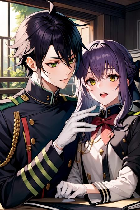 Hiiragi Shinoa and Hyakuya Yuuichirou | Owari no Seraph
