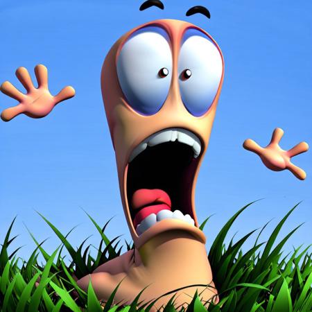Worms Team17 render mix [SDXL]